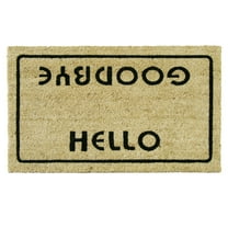 Rubber-Cal "Hello, Welcome Goodbye" Funny Doormat, 18 x 30-Inch