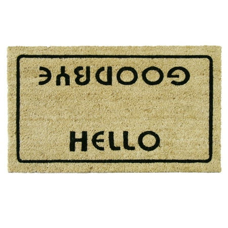 Rubber Cal Hello Welcome Goodbye Funny Doormat 18 X 30 Inch