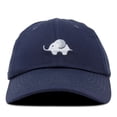 thumbnail image 4 of DALIX Cute Elephant Hat Cotton Baseball Cap in Navy Blue, 4 of 7