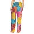 thumbnail image 3 of Pajama Pants Women, Colorful Wool Balls Lounge PJ Yoga Pants With Drawstring, Womens Sleepwear Pajama Bottom, 3 of 5