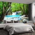 thumbnail image 2 of - Forest Landscape Wall murals Woodland Tree Peel and Stick self Adhesive Wallpaper for Bedroom Living Room -, 2 of 2