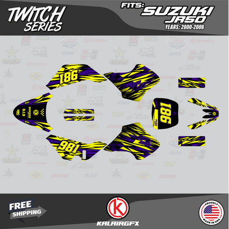 Kalair GFX Graphics Kit for Suzuki JR50 (All Years) Twitch Series Kalair GFX Graphics Kit for Suzuki JR50 (All Years) Twitch Series