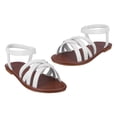 thumbnail image 3 of Sandalias planas cómodas sandalias de vestir con punta abierta zapatos para caminar para mujer, 3 of 9