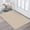 Ivory/Khaki-2' x 3' (Rectangular), variant on Indoor Door Mat 2x3 Ft Small Area Rugs Washable Front Non Slip Rubber Backed Entryway Rug Cotton Entrance Doormat For Porch Bathroom Kitchen Bedroom Black/dark Grey