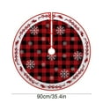 thumbnail image 6 of Christmas Tree Skirt 35.4 Inch, Funny Snowman Tree Skirts Snowman Christmas Decorations Indoor Gnomes Snowflakes Reindeer Winter Xmas Decorations for Home Party Holiday Decor A, 6 of 6