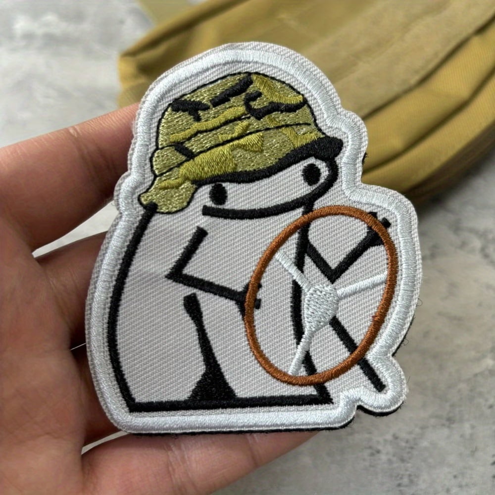 Guber Flork Drive Embroidered Tactical Morale Patch - Hook & Loop Military Badge for Clothes, Backpacks, and Armbands