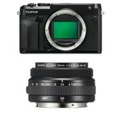 Fujifilm GFX 50R Medium Format Mirrorless Camera With Fujifilm GF 50mm f/3.5 R LM WR Lens