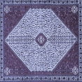 thumbnail image 1 of Ahgly Company Indoor Square Persian Blue Traditional Area Rugs, 7' Square, 1 of 4