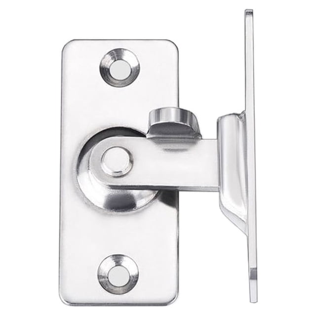 Wisewang Lock House Accessories for Windows House Doors Security Door Locks Gate Latches Exquisite Smooth Latching Bolts Silver 44x19mm 1Set