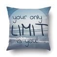 thumbnail image 1 of BOSDECO Quote On Blurred Pillowcase Pillow Cushion Cover 16x16 inch, 1 of 1