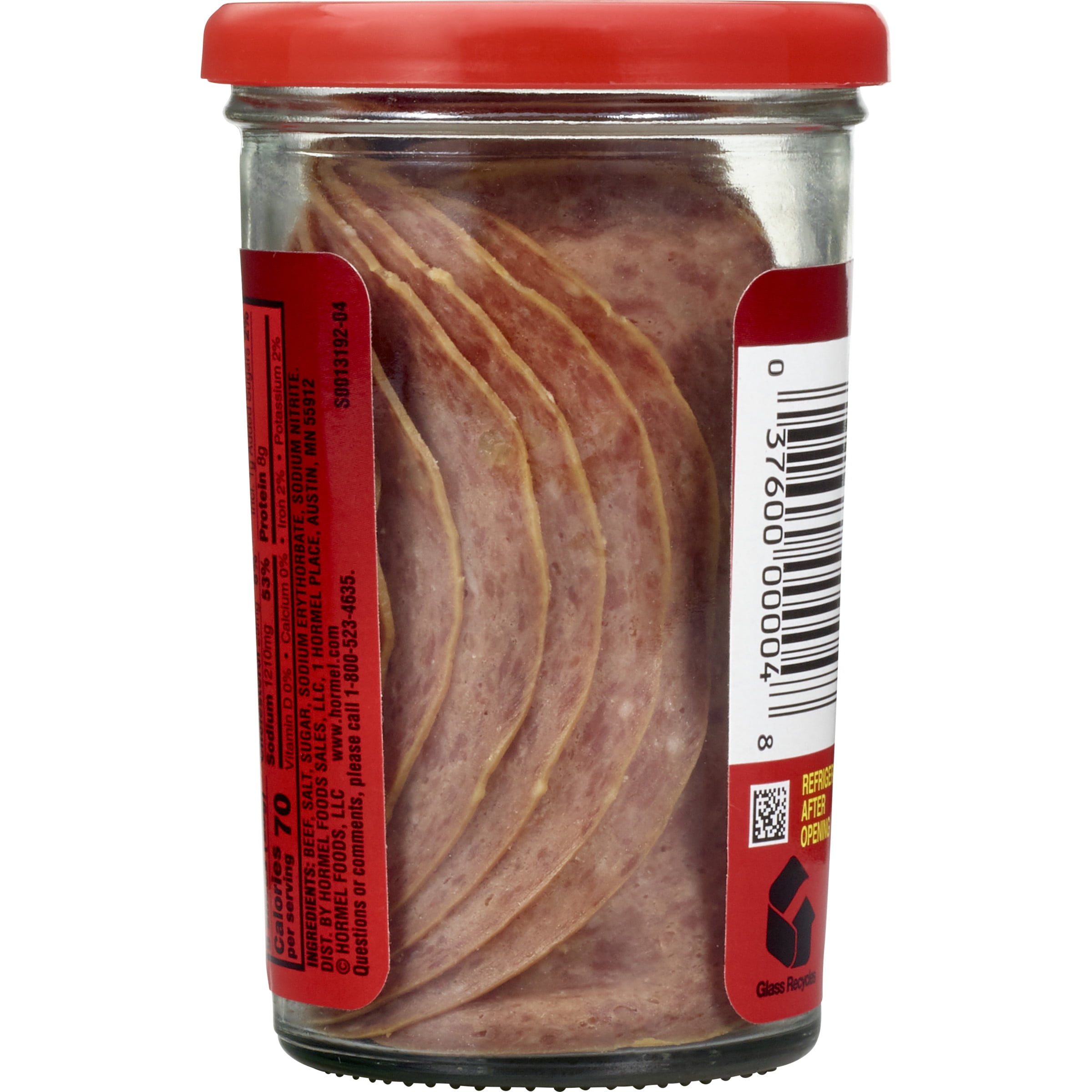 (4 pack) HORMEL Dried Beef, Shelf Stable, 2.5 oz Glass Jar