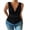 Black, variant on Summer Tank Tops for Women Summer Slim Fitted Deep V Neck Sleeveless Pleated Side Drawstring Knot Shirts Going out Tops