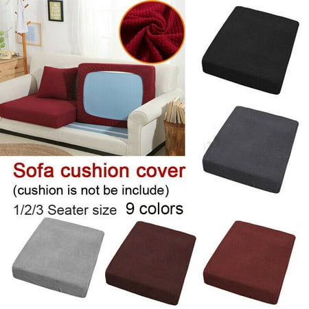 Sofa Seat Cushion Cover Couch Slipcovers Replacement Protector Stretchy Fabric for 1/2/3 seat cushion