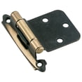 thumbnail image 1 of Amerock BPR7630AE Variable Overlay Self-Closing, Face Mount Antique Brass Hinge - 2 Pack, 1 of 1