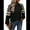 Black, variant on Women's Crew Neck Sweatshirt Casual Leopard Patch Pullover Long Sleeve Tops for Fall Spring Jumper Black L