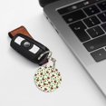thumbnail image 6 of Naloa Cute Bear Print Round Keychain Keychain Key Ring, Key Tag, Key Chain Bulk for Gift Accessories (Round), 6 of 7