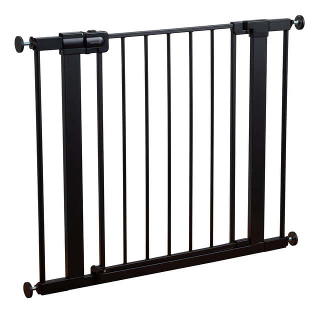 Safety 1st Puertas para bebés de fácil instalación para puertas, puerta para bebés con puerta, puertas para perros, se adapta a entre 29" y 38", fácil instalación, 28" de alto, color negro