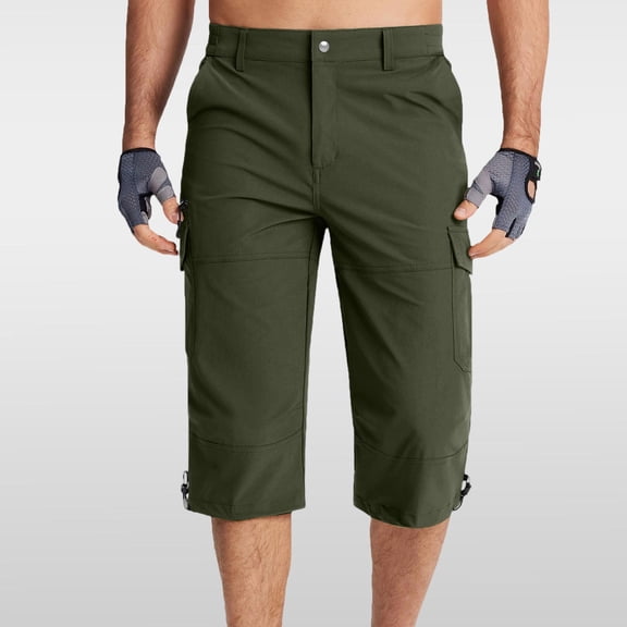 DailyTrove Men's Solid Color Chino Shorts, Classic Casual Style for All Occasions