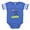 Royal Blue, variant on CafePress - Little Caddy - Cute Infant Baby Football Bodysuit