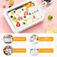 thumbnail image 4 of Rolled Ice Cream Maker with 2 Scrapers Stainless Steel rolled ice cream tra for Frozen Yogurt/Slushie Birthday Gift Homemade DIY for Fun Parent-Child Activities Families White, 4 of 6