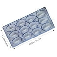 thumbnail image 4 of Dinosaur Egg Chocolate Mold - 12-Cavity, Transparent , for Easter Treats and Ice Cubes, 4 of 8