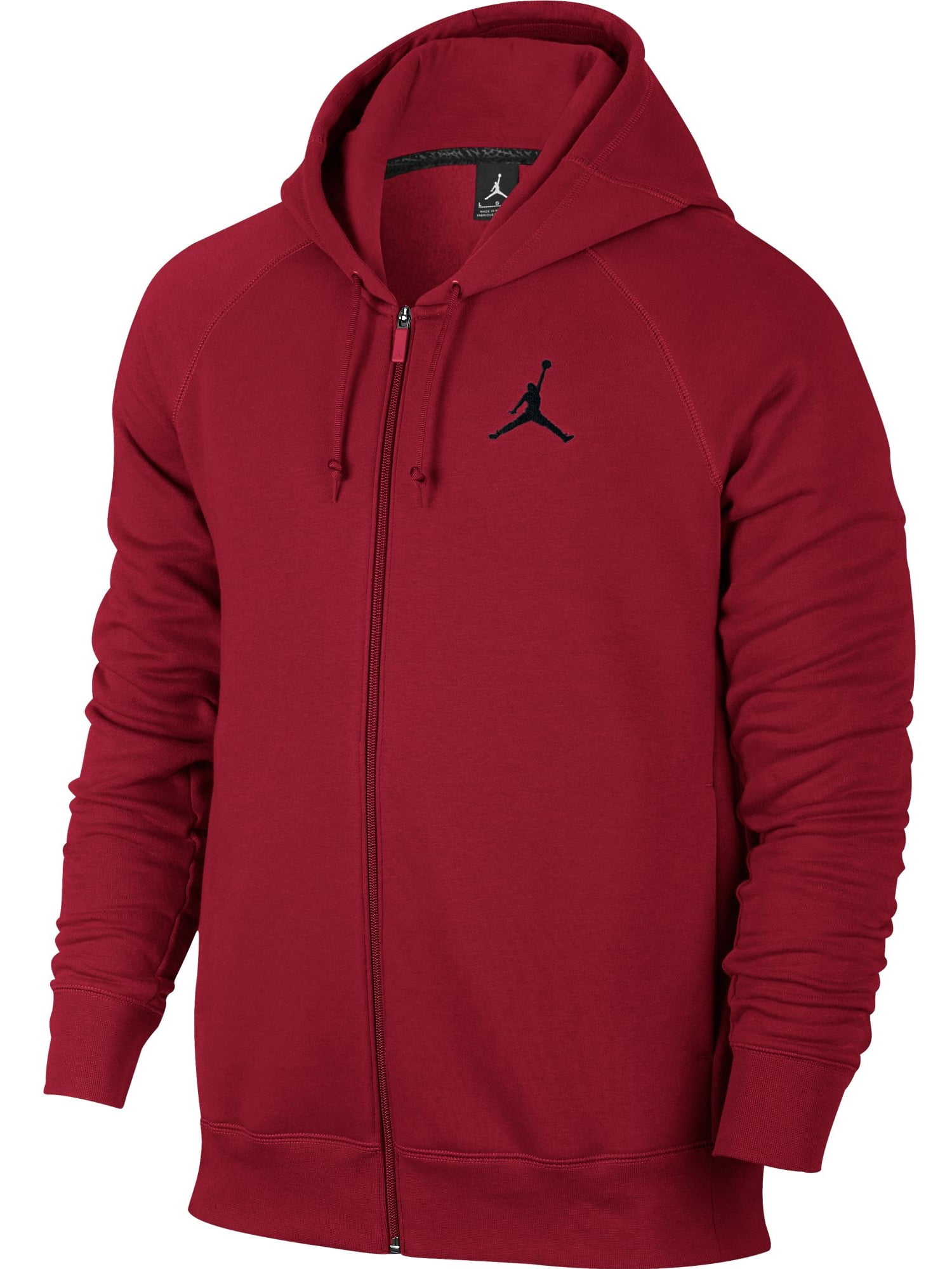 Basketball Full Zip Hoodie Red 