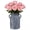 Black, variant on Glass Flower Vase with Handle – 8 Inches Rustic Imitation Ceramic Vase for Flowers, Vintage White Green Centerpiece Decor for Farmhouse, Modern Home, Table & Holiday Decorations