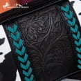 thumbnail image 6 of Montana West Cow Print Crossbody Bag for Women Western Tooled Design with Built in Card Holder, Stylish and Functional Purse, Black, 6 of 7