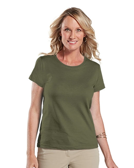 LAT 3516 Ladies' Fine Jersey T-Shirt - Military Green - Xs