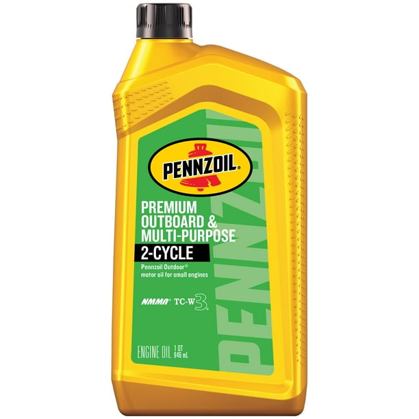 Pennzoil Premium Outboard and MultiPurpose 2Cycle Engine Oil, 1 Quart