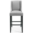 thumbnail image 4 of Modway Baron Upholstered Fabric Bar Stool in Light Gray, 4 of 7