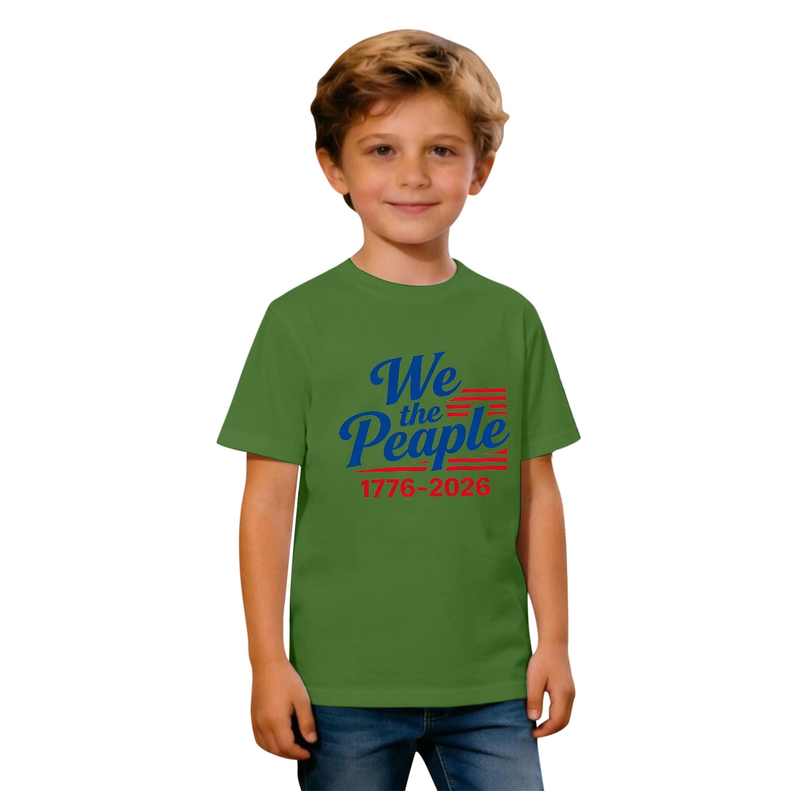 Usa 250th Anniversary Shirt Boys Girls 250th Anniversary Usa Patriotic Short Sleeve T Shirt 4th Of July Celebration Casual Kids Summer Clothing