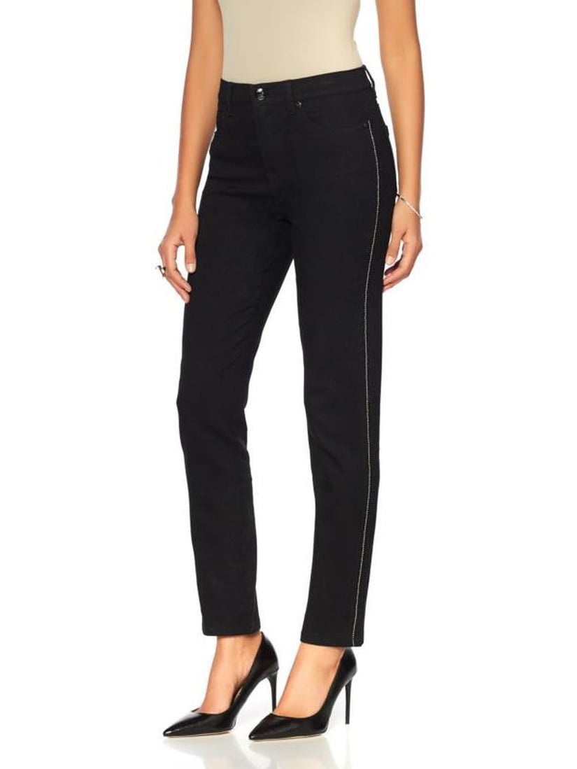 DG2 by Diane Gilman Virtual Stretch Floral Stitched Jean