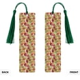 thumbnail image 2 of Kdxio Colored Large Mushrooms and Leaves Print Metal Tassel Bookmarks,Perfect Gift for Art Lovers and Bookworms Metal Bookmarks for Women, 2 of 8