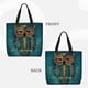 thumbnail image 2 of Fotbe Owl In Blue Bolsa Tote con Estampado para Mujer, Bolsos con Cremallera, Bolsa de Hombro Casual de Gran Capacidad con Bolsillos Internos, 2 of 7