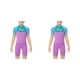 thumbnail image 4 of Advancent Trajes de neopreno Breathe Freely, traje de buceo para niños, traje de neopreno de una pieza para niños y niñas, antimedusas, varios tamaños Type4 NO4 Advancent CBP194911, 4 of 6