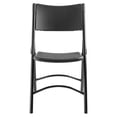 thumbnail image 2 of Pemberly Row Chaise Pliante Moderne en Plastique Robuste de 32 Pouces en Noir (Ensemble de 4), 2 of 7