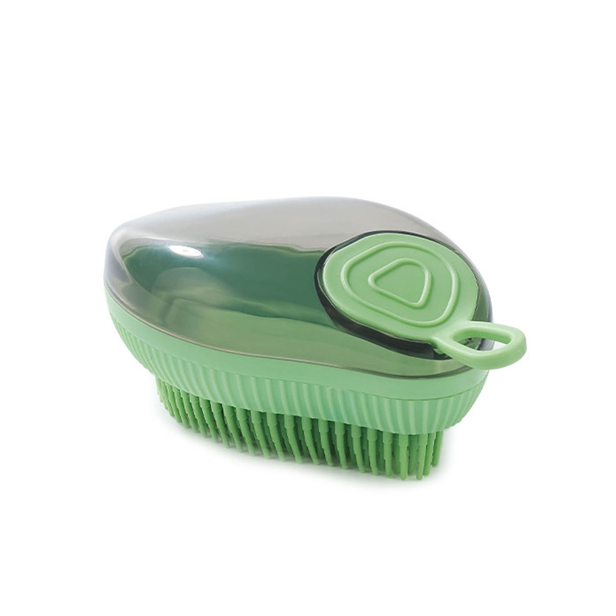 Sprifallbaby Dog Bath Brush Scrubber Shampoo Dispenser Brush, Pet Bath Massage Grooming Shower