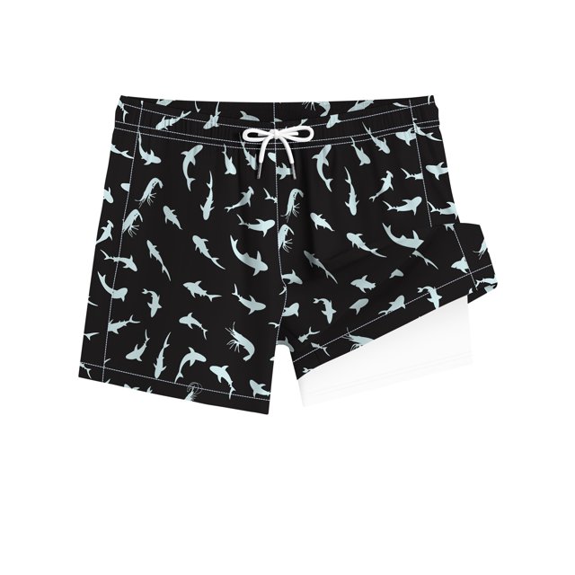Men's Summer Beach Pants Loose Fit Fashion Digital Printed Shorts