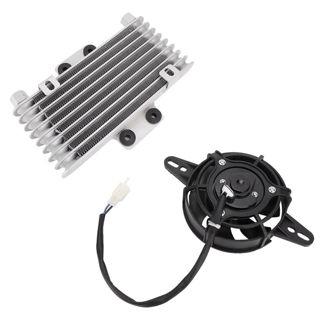 Oil Cooler,Universal Upgrade Aluminum Motorcycle Engine Oil Cooler Oil Cooler Radiator Masterfully Created