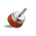 thumbnail image 1 of Rotating Metal Brush Cutting 75 Mm | On Rod 6 Mm | 80 Grit Abrasive Nylon Thread | For Drill Or Chuck Driver, 1 of 5