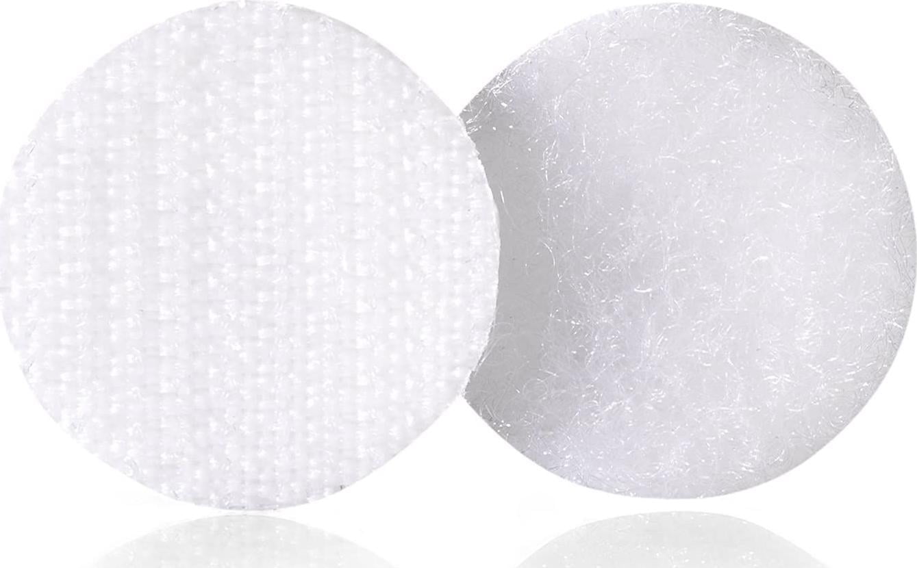 3/4 White VELCRO® Brand Hook and Loop Dots 200 each per package
