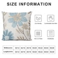 thumbnail image 5 of Creowell  Throw Pillow Covers Decorative Pillow Cases for Sofa Couch Bed,Sunflower Pattern,Blue Cream, 5 of 5