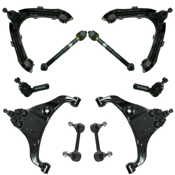 TRQ Front Control Arm Ball Joint Sway Link Tie Rod Suspension Kit for Colorado PSA65168