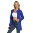 thumbnail image 2 of Women Open Front Pocket Cardigan Casual Long Sleeve Sweater Weardear, 2 of 7