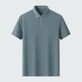 thumbnail image 2 of hotojiny Men's Plus Size Shirts Big and Tall Short Sleeve Soft Tops Lightweight Buttons Collar Classic Fit Performance Golf Shirts, 2 of 4