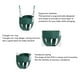 thumbnail image 4 of Columpio para niños pequeños con cubo completo respaldo ergonómico Cadenas recubiertas de plástico Columpio con cubo Capacidad de carga fuerte Fácil de instalar Respaldo alto ANGGREK Otros, 4 of 8
