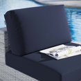 thumbnail image 5 of Lounge Chair, Rattan, Wicker, Light Grey Gray Blue Navy, Modern Contemporary Urban Design, Outdoor Patio Balcony Cafe Bistro Garden Furniture Hotel Hospitality, 5 of 8