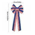 thumbnail image 4 of Huge Memorial Day Savings! Boovnll 4th of July Bows, Red White Blue Stars Stripe Large Independence Day Bows Patriotic Bows for Indoor, Outdoor, Holiday, Memorial Day Decor, 4th of July Decorations, 4 of 7