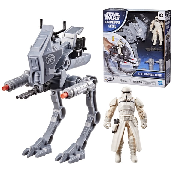 Star Wars ActionVerse AT-RT & Imperial Remnant AT-RT Driver, Action Figure & Vehicle